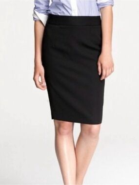 NWT - JCREW Black No. 2 Pencil Skirt
